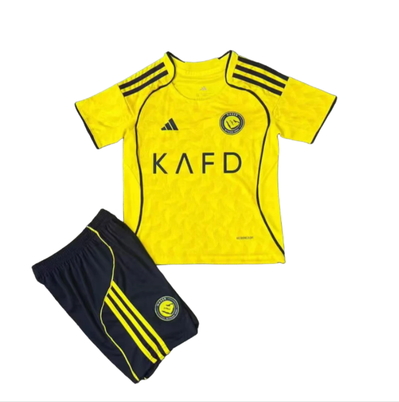25-26 kids kit Al Nassr FC Home soccer jersey-Fans Version: Ajax 24-25 Home Stadium Jersey - Fans Version : Adidas luxuryfootballshirts.com: https://www.luxuryfootballshirts.com/