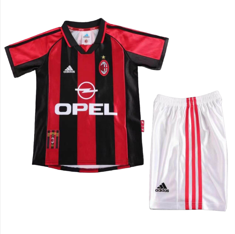 98-99 kids kit AC Milan home soccer jersey-Retro version: Ajax 24-25 Home Stadium Jersey - Fans Version : Adidas luxuryfootballshirts.com: https://www.luxuryfootballshirts.com/