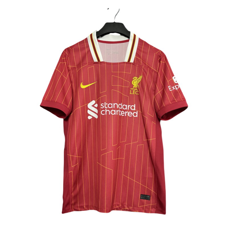 24-25 Liverpool Premier League home champion soccer jersey -Fans Version: Ajax 24-25 Home Stadium Jersey - Fans Version : Adidas luxuryfootballshirts.com: https://www.luxuryfootballshirts.com/