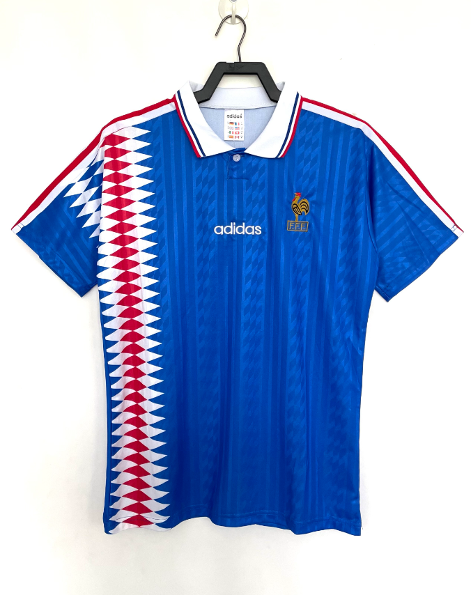 1994 France Home soccer jersey-Retro version: Ajax 24-25 Home Stadium Jersey - Fans Version : Adidas luxuryfootballshirts.com: https://www.luxuryfootballshirts.com/