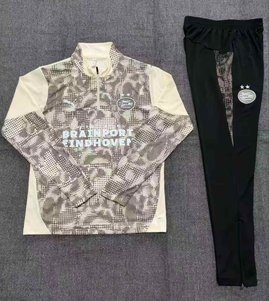 25-26 PSV Eindhoven kids long-sleeved half-pull training suit kit: Ajax 24-25 Home Stadium Jersey - Fans Version : Adidas luxuryfootballshirts.com: https://www.luxuryfootballshirts.com/