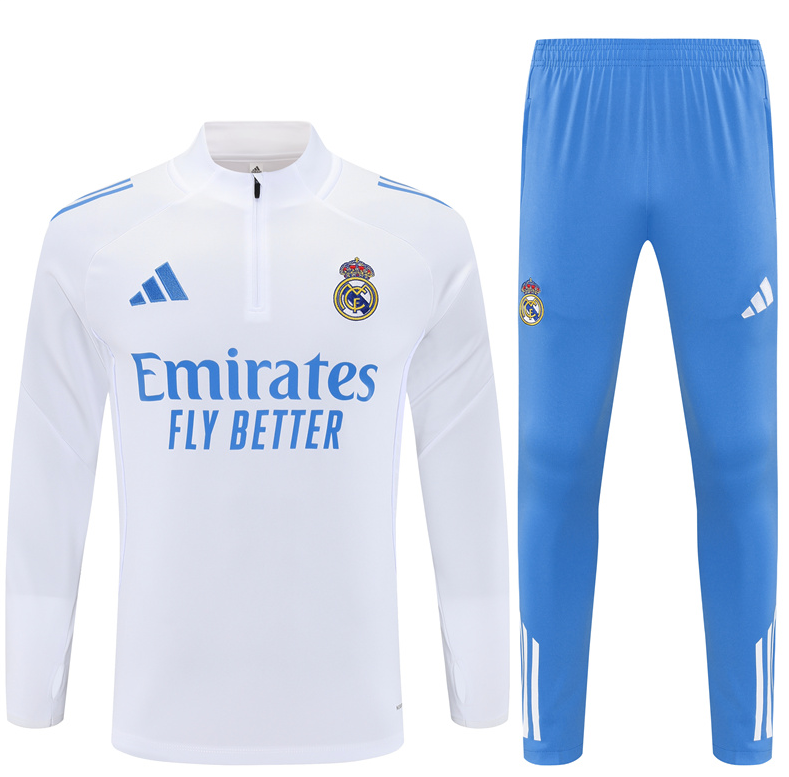 25-26 Real Madrid adult long-sleeved half-pull training suit kit: Ajax 24-25 Home Stadium Jersey - Fans Version : Adidas luxuryfootballshirts.com: https://www.luxuryfootballshirts.com/