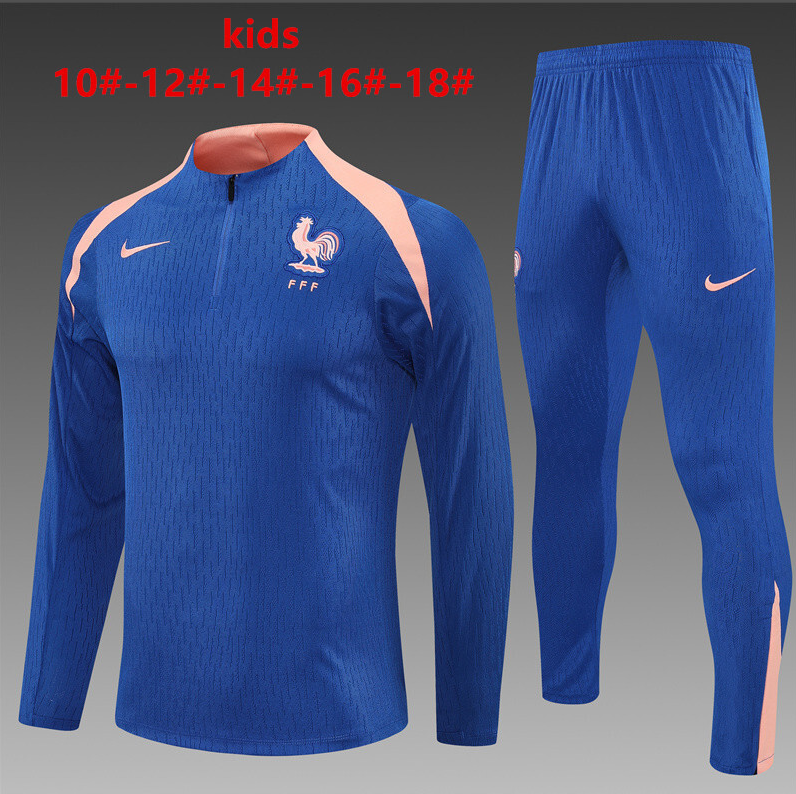 25-26 France kids long-sleeved half-pull training suit kit: Ajax 24-25 Home Stadium Jersey - Fans Version : Adidas luxuryfootballshirts.com: https://www.luxuryfootballshirts.com/
