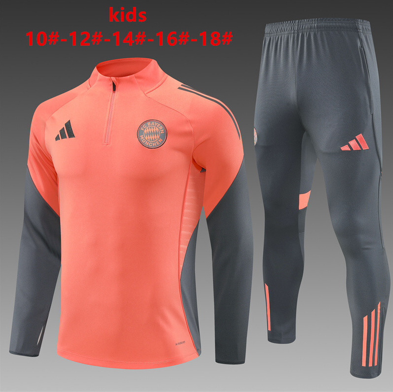 25-26 Bayern Munich kids long-sleeved half-pull training suit kit: Ajax 24-25 Home Stadium Jersey - Fans Version : Adidas luxuryfootballshirts.com: https://www.luxuryfootballshirts.com/