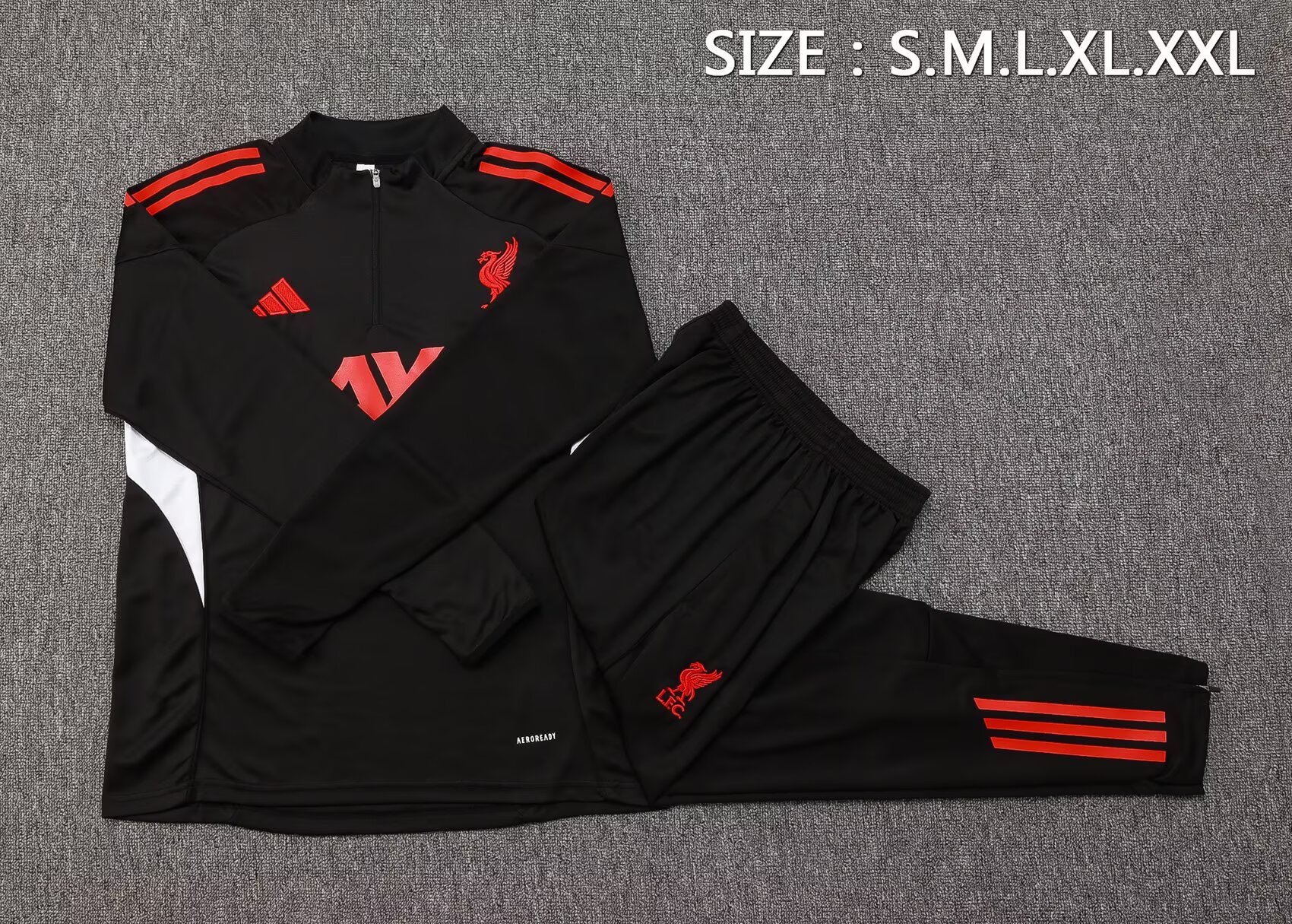 25-26 Liverpool adult long-sleeved half-pull training suit kit: Ajax 24-25 Home Stadium Jersey - Fans Version : Adidas luxuryfootballshirts.com: https://www.luxuryfootballshirts.com/
