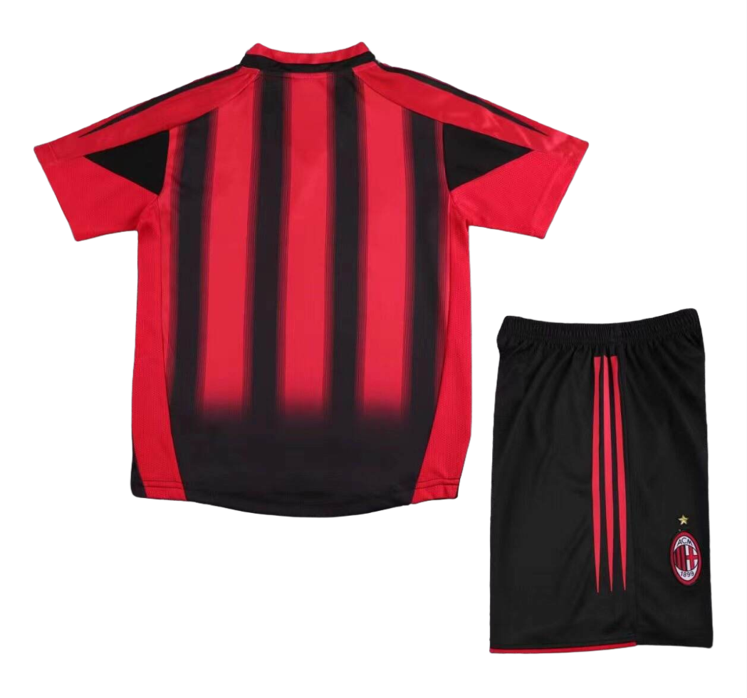 04-05 kids kit AC Milan home soccer jersey-Retro version: Ajax 24-25 Home Stadium Jersey - Fans Version : Adidas luxuryfootballshirts.com: https://www.luxuryfootballshirts.com/
