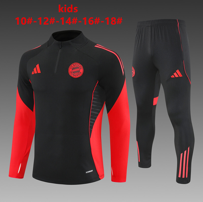 25-26 Bayern Munich kids long-sleeved half-pull training suit kit: Ajax 24-25 Home Stadium Jersey - Fans Version : Adidas luxuryfootballshirts.com: https://www.luxuryfootballshirts.com/