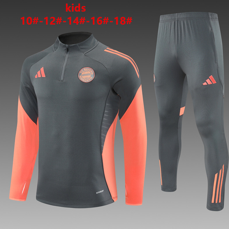 25-26 Bayern Munich kids long-sleeved half-pull training suit kit: Ajax 24-25 Home Stadium Jersey - Fans Version : Adidas luxuryfootballshirts.com: https://www.luxuryfootballshirts.com/
