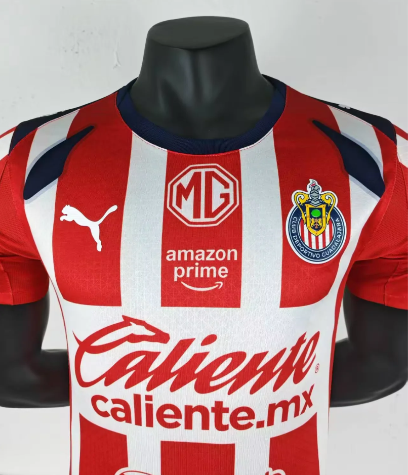 25-26 Chivas Home soccer jersey-Player Version: Ajax 24-25 Home Stadium Jersey - Fans Version : Adidas luxuryfootballshirts.com: https://www.luxuryfootballshirts.com/