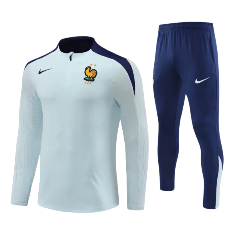 24-25 France kids long-sleeved half-pull training suit kit: Ajax 24-25 Home Stadium Jersey - Fans Version : Adidas luxuryfootballshirts.com: https://www.luxuryfootballshirts.com/