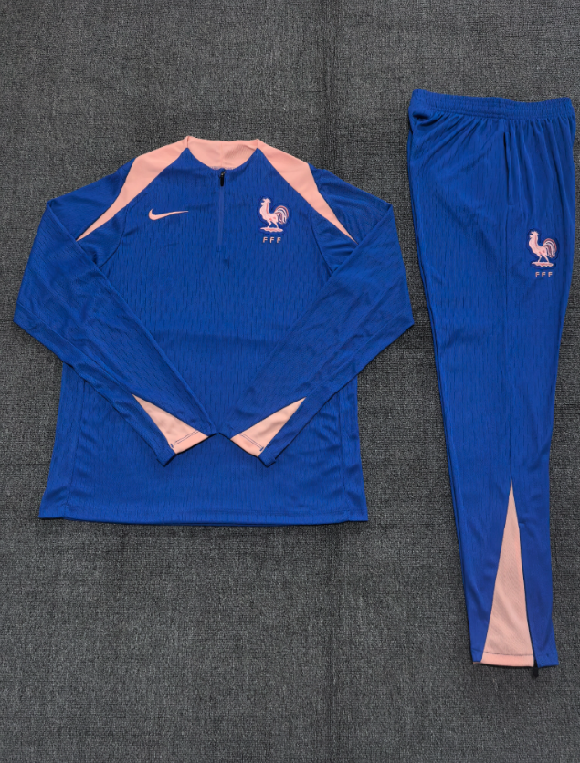 25-26 France kids long-sleeved half-pull training suit kit: Ajax 24-25 Home Stadium Jersey - Fans Version : Adidas luxuryfootballshirts.com: https://www.luxuryfootballshirts.com/