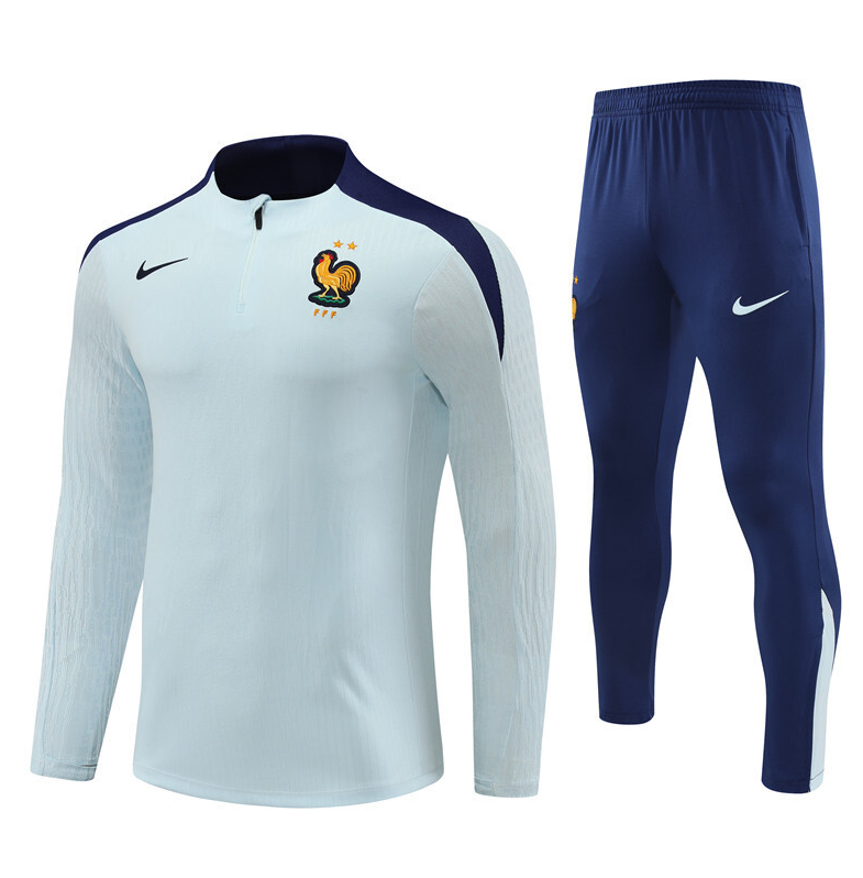 24-25 France adult long-sleeved half-pull training suit kit: Ajax 24-25 Home Stadium Jersey - Fans Version : Adidas luxuryfootballshirts.com: https://www.luxuryfootballshirts.com/
