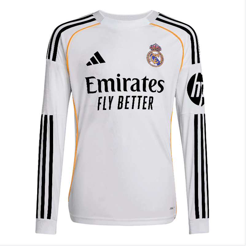 25-26 long sleeves Real Madrid Home soccer jersey -Fans Version: Ajax 24-25 Home Stadium Jersey - Fans Version : Adidas luxuryfootballshirts.com: https://www.luxuryfootballshirts.com/