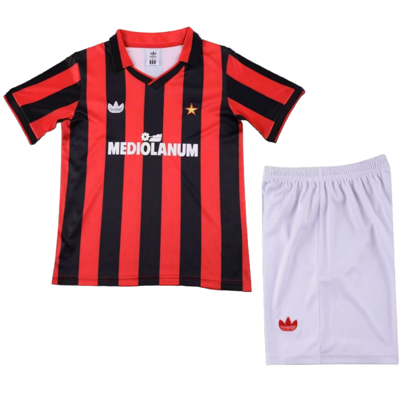 90-91 kids kit AC Milan home soccer jersey-Retro version: Ajax 24-25 Home Stadium Jersey - Fans Version : Adidas luxuryfootballshirts.com: https://www.luxuryfootballshirts.com/