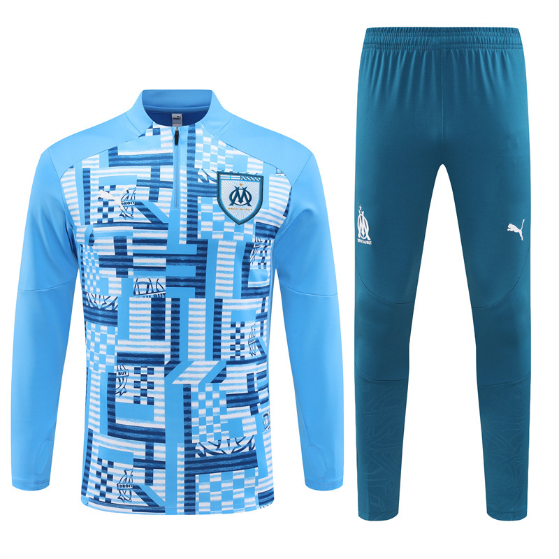 24-25 Marseille adult long-sleeved half-pull training suit kit: Ajax 24-25 Home Stadium Jersey - Fans Version : Adidas luxuryfootballshirts.com: https://www.luxuryfootballshirts.com/