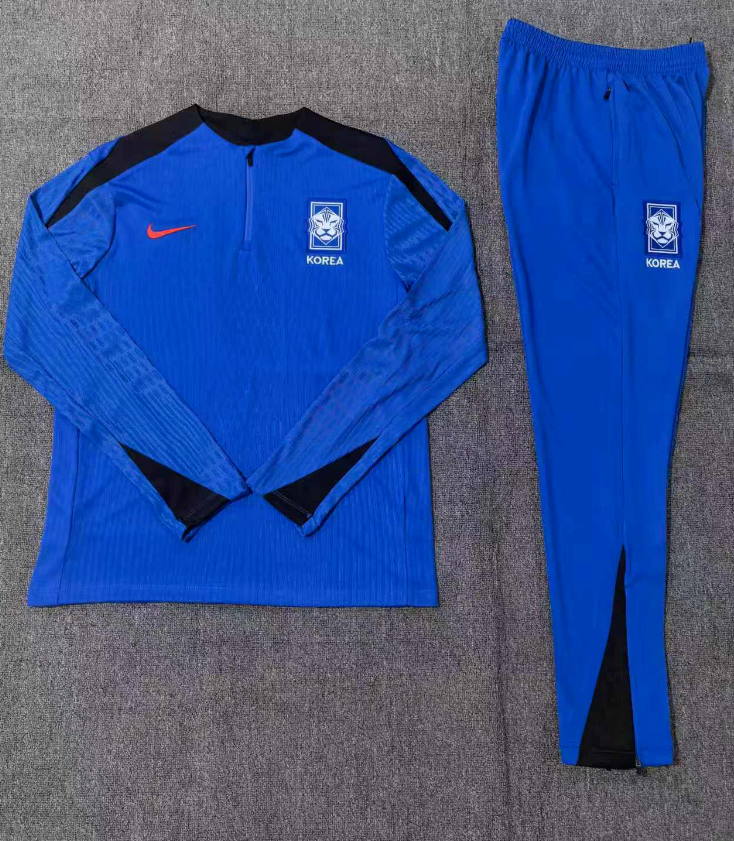24-25 South Kored kids long-sleeved half-pull training suit kit: Ajax 24-25 Home Stadium Jersey - Fans Version : Adidas luxuryfootballshirts.com: https://www.luxuryfootballshirts.com/