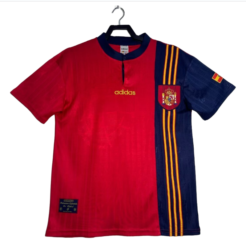 96 Spain Home soccer jersey- Retro version: Ajax 24-25 Home Stadium Jersey - Fans Version : Adidas luxuryfootballshirts.com: https://www.luxuryfootballshirts.com/