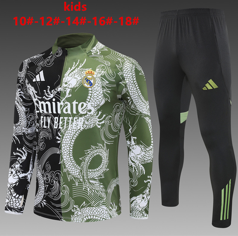 25-26 Real Madrid kids long-sleeved half-pull training suit kit Special Edition: Ajax 24-25 Home Stadium Jersey - Fans Version : Adidas luxuryfootballshirts.com: https://www.luxuryfootballshirts.com/