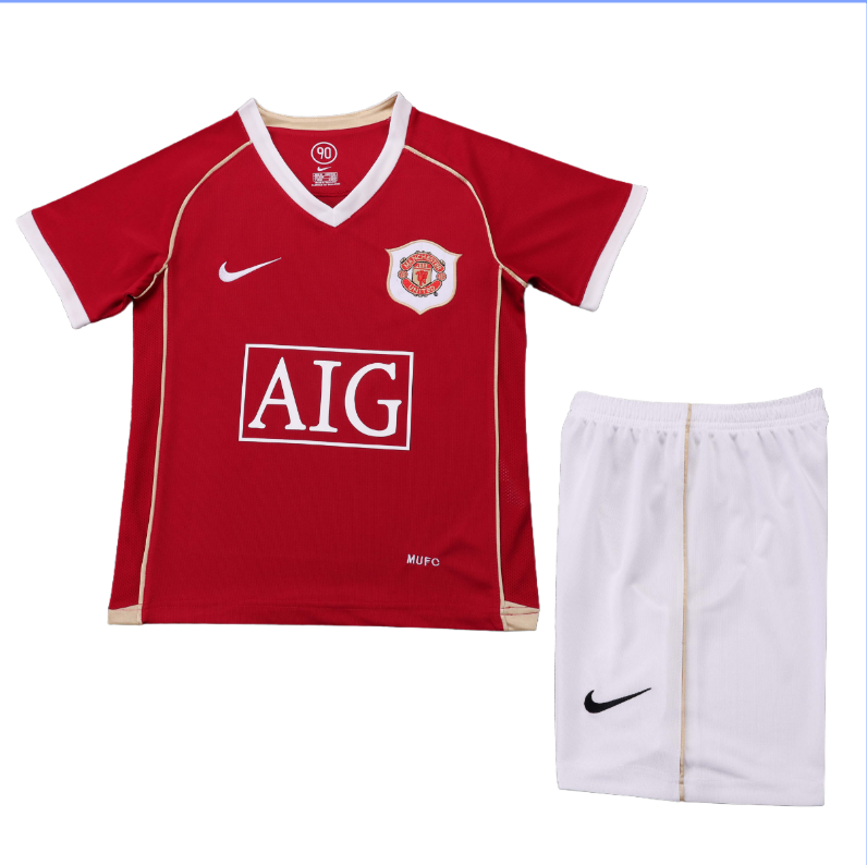 06-07 kids kit Manchester United home soccer jersey-Retro version: Ajax 24-25 Home Stadium Jersey - Fans Version : Adidas luxuryfootballshirts.com: https://www.luxuryfootballshirts.com/