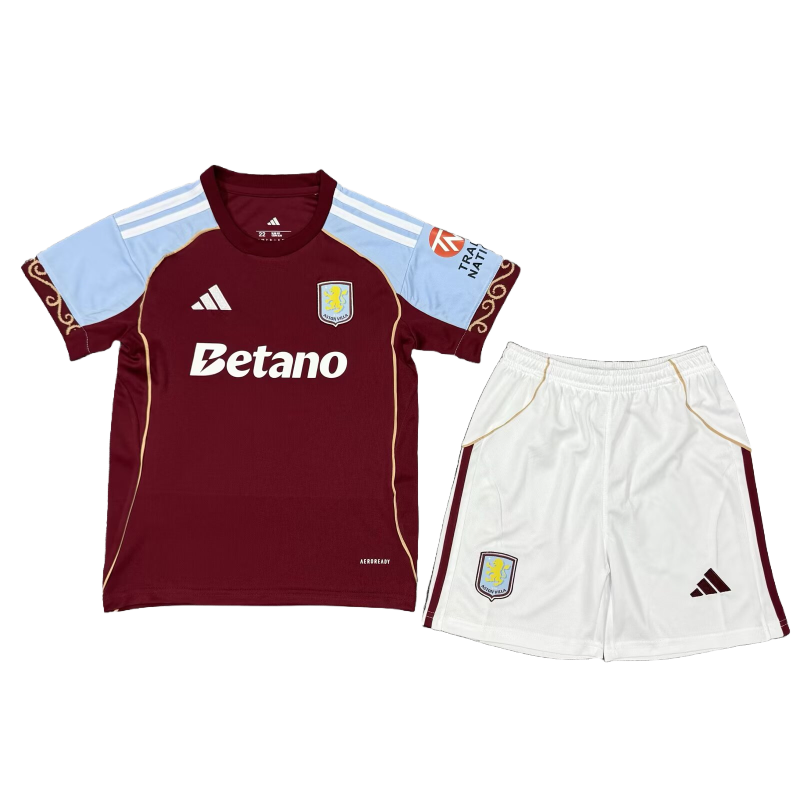 25-26 kids kit Aston Villa home soccer jersey-Fans Version: Ajax 24-25 Home Stadium Jersey - Fans Version : Adidas luxuryfootballshirts.com: https://www.luxuryfootballshirts.com/