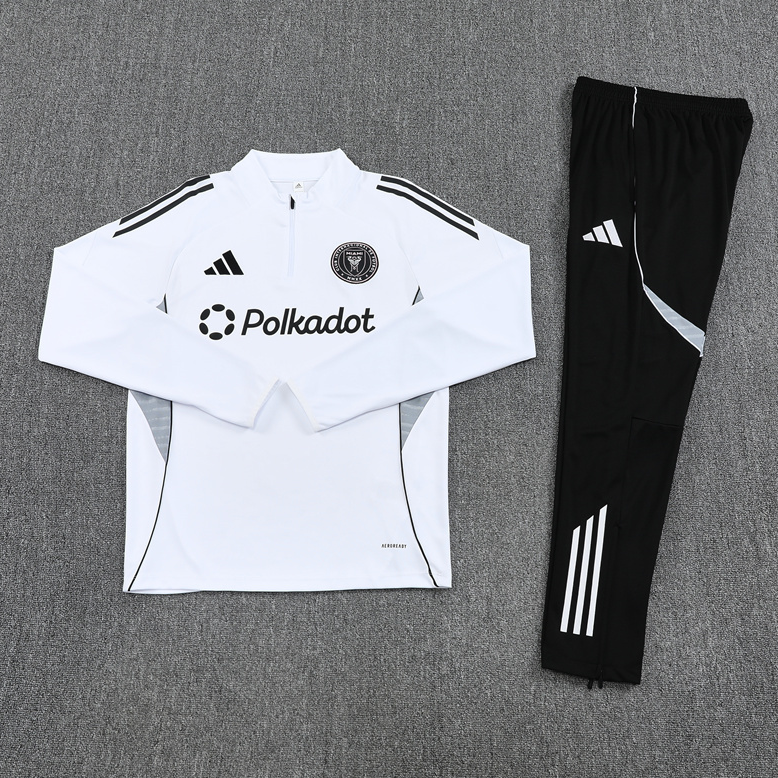 25-26 Inter Miami adult long-sleeved half-pull training suit kit: Ajax 24-25 Home Stadium Jersey - Fans Version : Adidas luxuryfootballshirts.com: https://www.luxuryfootballshirts.com/