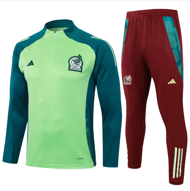 24-25 Mexico adult long-sleeved half-pull training suit kit: Ajax 24-25 Home Stadium Jersey - Fans Version : Adidas luxuryfootballshirts.com: https://www.luxuryfootballshirts.com/