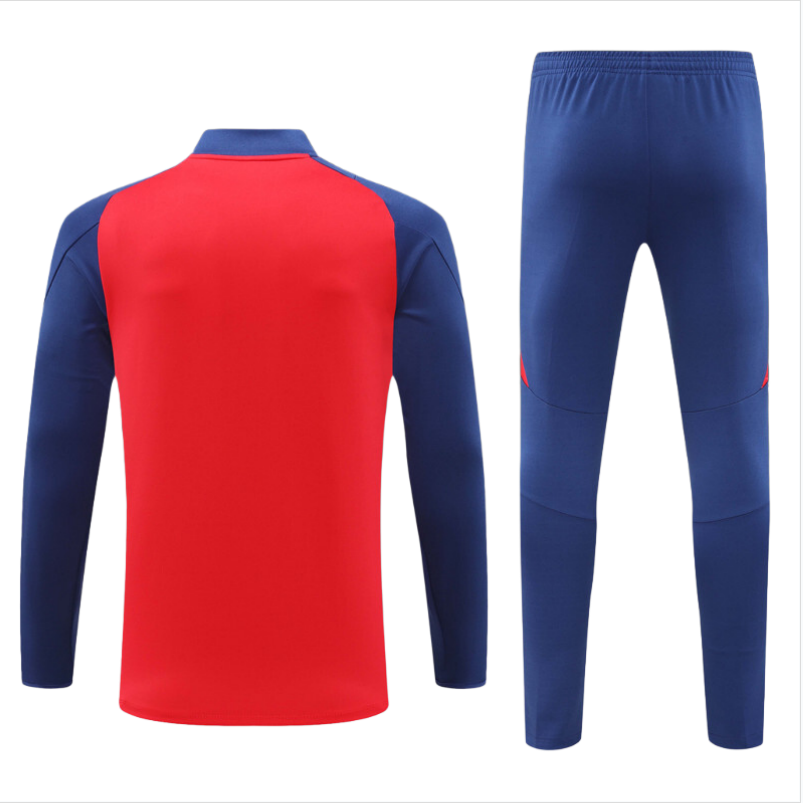 24-25 Spain kids long-sleeved half-pull training suit kit: Ajax 24-25 Home Stadium Jersey - Fans Version : Adidas luxuryfootballshirts.com: https://www.luxuryfootballshirts.com/