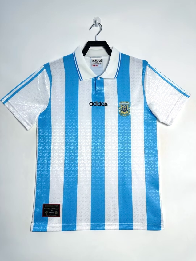 1994 Argentina Home soccer jersey-Retro version: Ajax 24-25 Home Stadium Jersey - Fans Version : Adidas luxuryfootballshirts.com: https://www.luxuryfootballshirts.com/