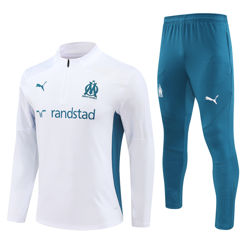 24-25 Marseille adult long-sleeved half-pull training suit kit: Ajax 24-25 Home Stadium Jersey - Fans Version : Adidas luxuryfootballshirts.com: https://www.luxuryfootballshirts.com/