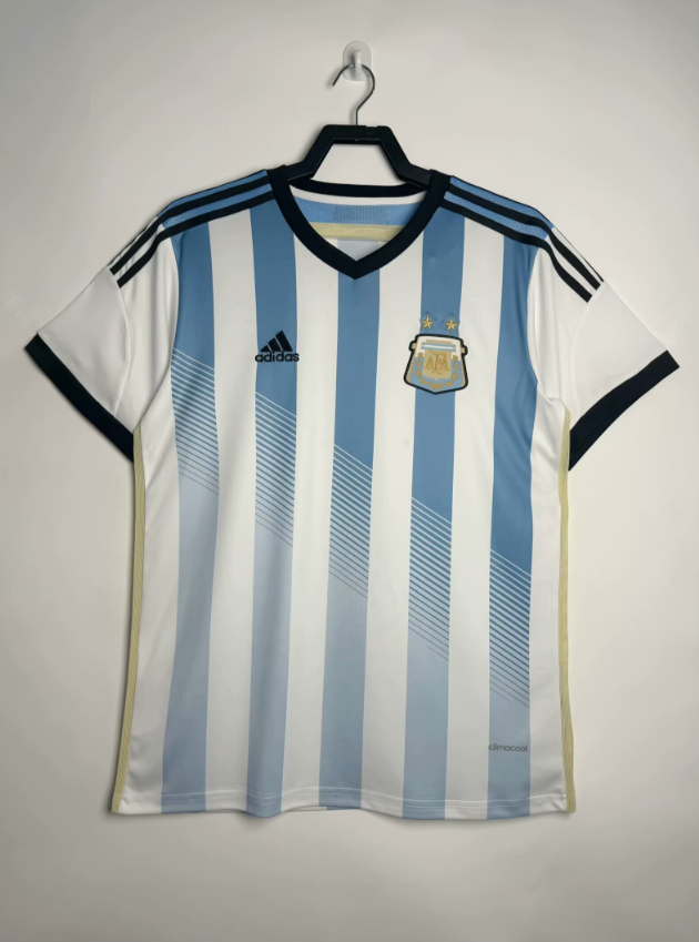 2014 Argentina Home soccer jersey-Retro version: Ajax 24-25 Home Stadium Jersey - Fans Version : Adidas luxuryfootballshirts.com: https://www.luxuryfootballshirts.com/