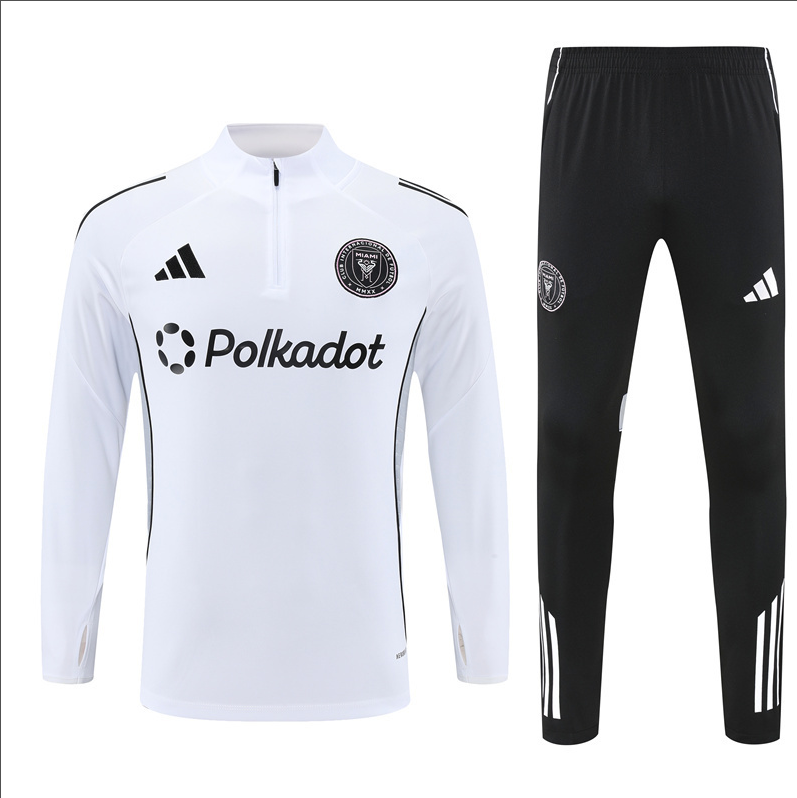 25-26 Inter Miami adult long-sleeved half-pull training suit kit: Ajax 24-25 Home Stadium Jersey - Fans Version : Adidas luxuryfootballshirts.com: https://www.luxuryfootballshirts.com/