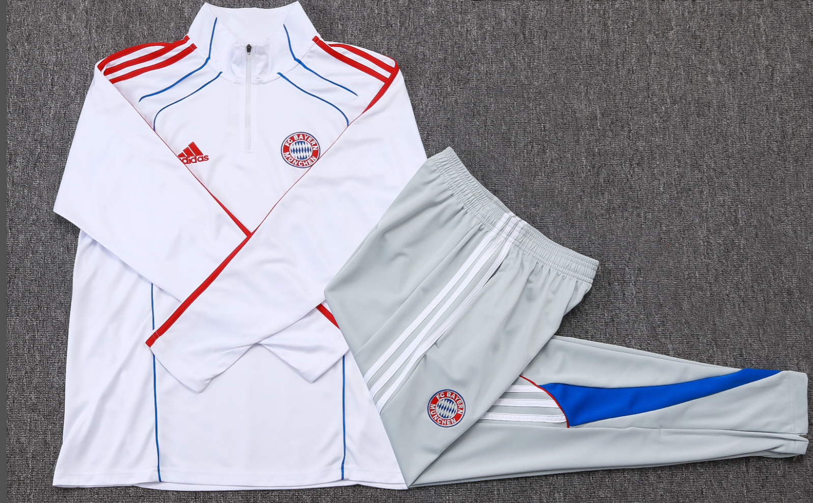 25-26 Bayern Munich adult long-sleeved half-pull training suit kit: Ajax 24-25 Home Stadium Jersey - Fans Version : Adidas luxuryfootballshirts.com: https://www.luxuryfootballshirts.com/