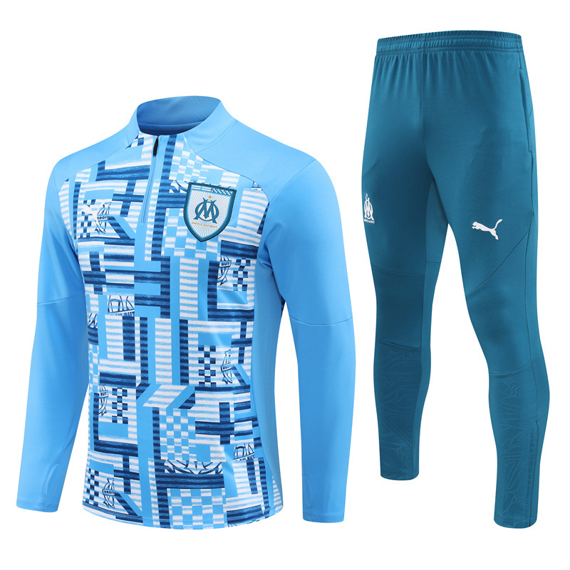 24-25 Marseille adult long-sleeved half-pull training suit kit: Ajax 24-25 Home Stadium Jersey - Fans Version : Adidas luxuryfootballshirts.com: https://www.luxuryfootballshirts.com/