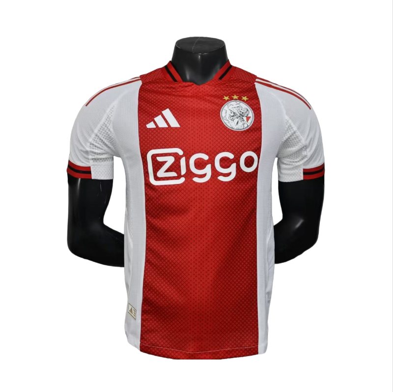 25-26 Ajax Home soccer jersey-Player Version: Ajax 24-25 Home Stadium Jersey - Fans Version : Adidas luxuryfootballshirts.com: https://www.luxuryfootballshirts.com/