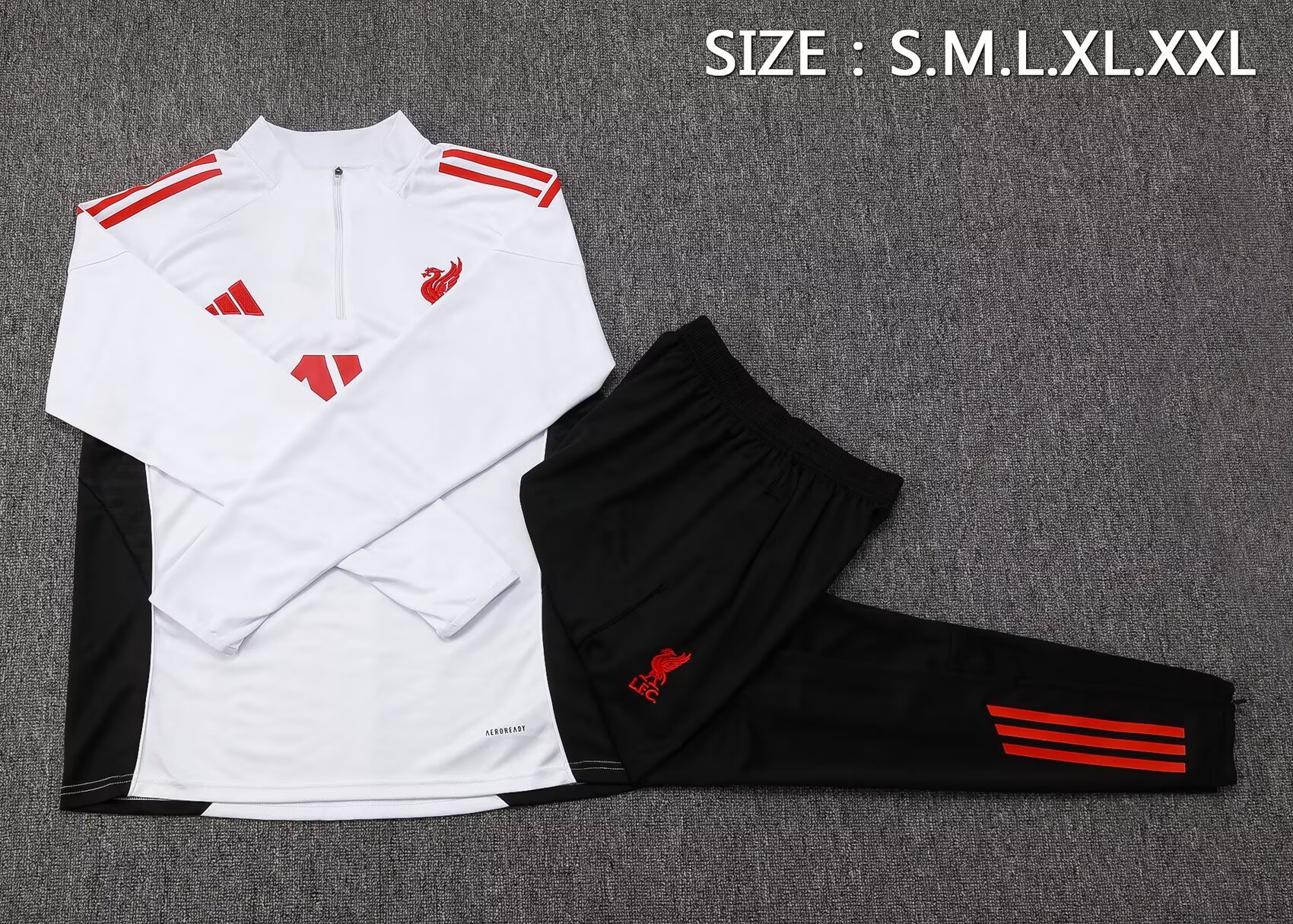 25-26 Liverpool adult long-sleeved half-pull training suit kit: Ajax 24-25 Home Stadium Jersey - Fans Version : Adidas luxuryfootballshirts.com: https://www.luxuryfootballshirts.com/