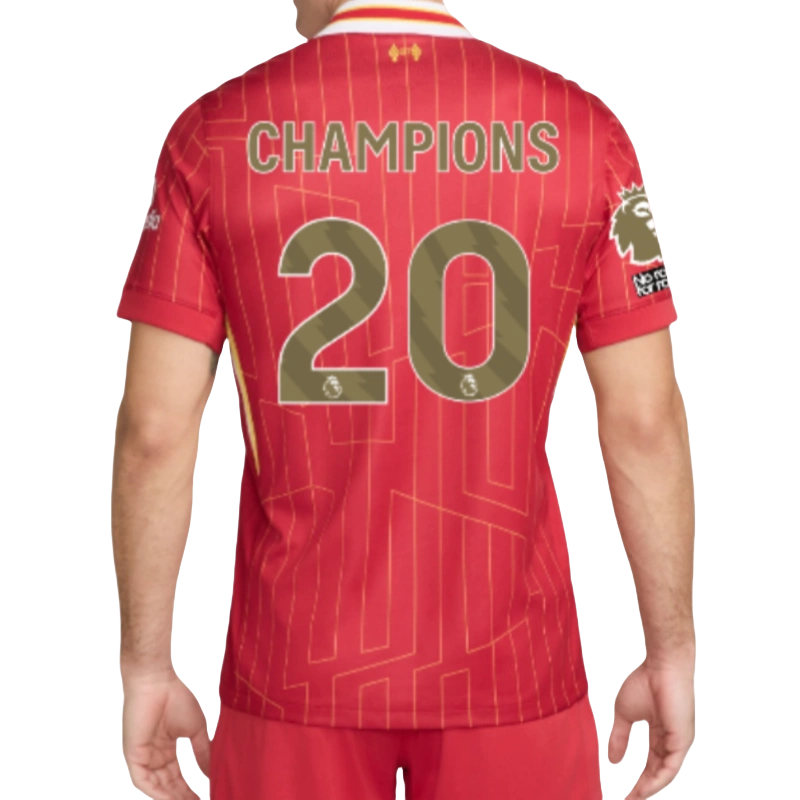 24-25 Liverpool Premier League home champion soccer jersey -Fans Version: Ajax 24-25 Home Stadium Jersey - Fans Version : Adidas luxuryfootballshirts.com: https://www.luxuryfootballshirts.com/