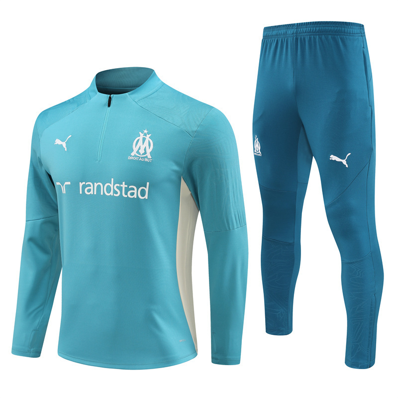 24-25 Marseille adult long-sleeved half-pull training suit kit: Ajax 24-25 Home Stadium Jersey - Fans Version : Adidas luxuryfootballshirts.com: https://www.luxuryfootballshirts.com/
