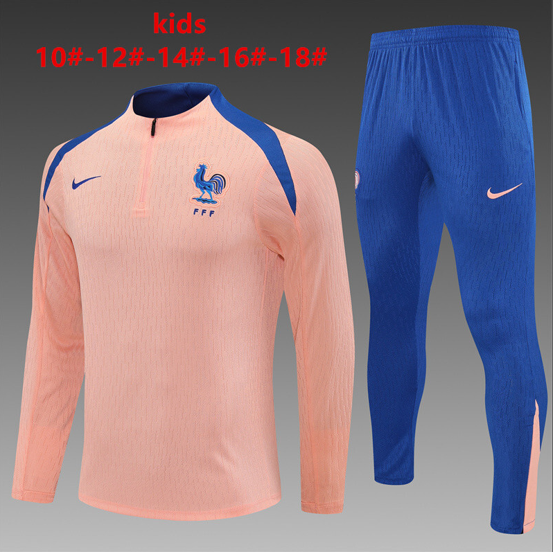 25-26 France kids long-sleeved half-pull training suit kit: Ajax 24-25 Home Stadium Jersey - Fans Version : Adidas luxuryfootballshirts.com: https://www.luxuryfootballshirts.com/
