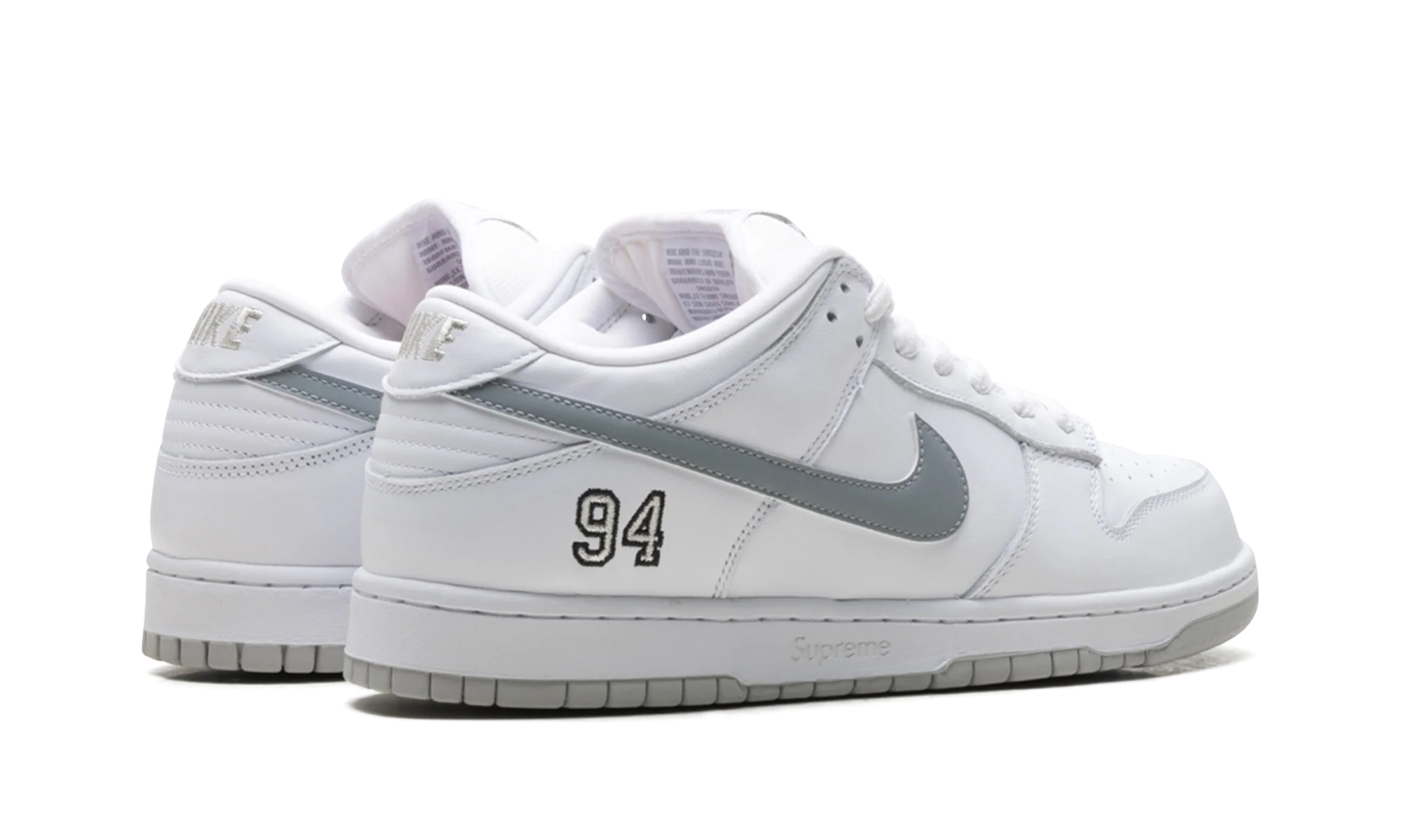Nike SB Dunk Low "Supreme - White"、、Cacoeks