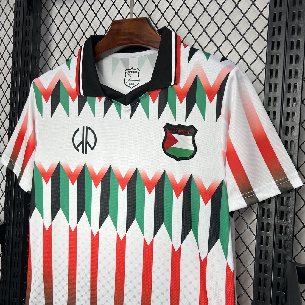 ManixJersey.com | Retro Club Deportivo Palestino X Hypepeace White Throwback Jersey -Customize Name, Number and Patch | Worldwide Shipping