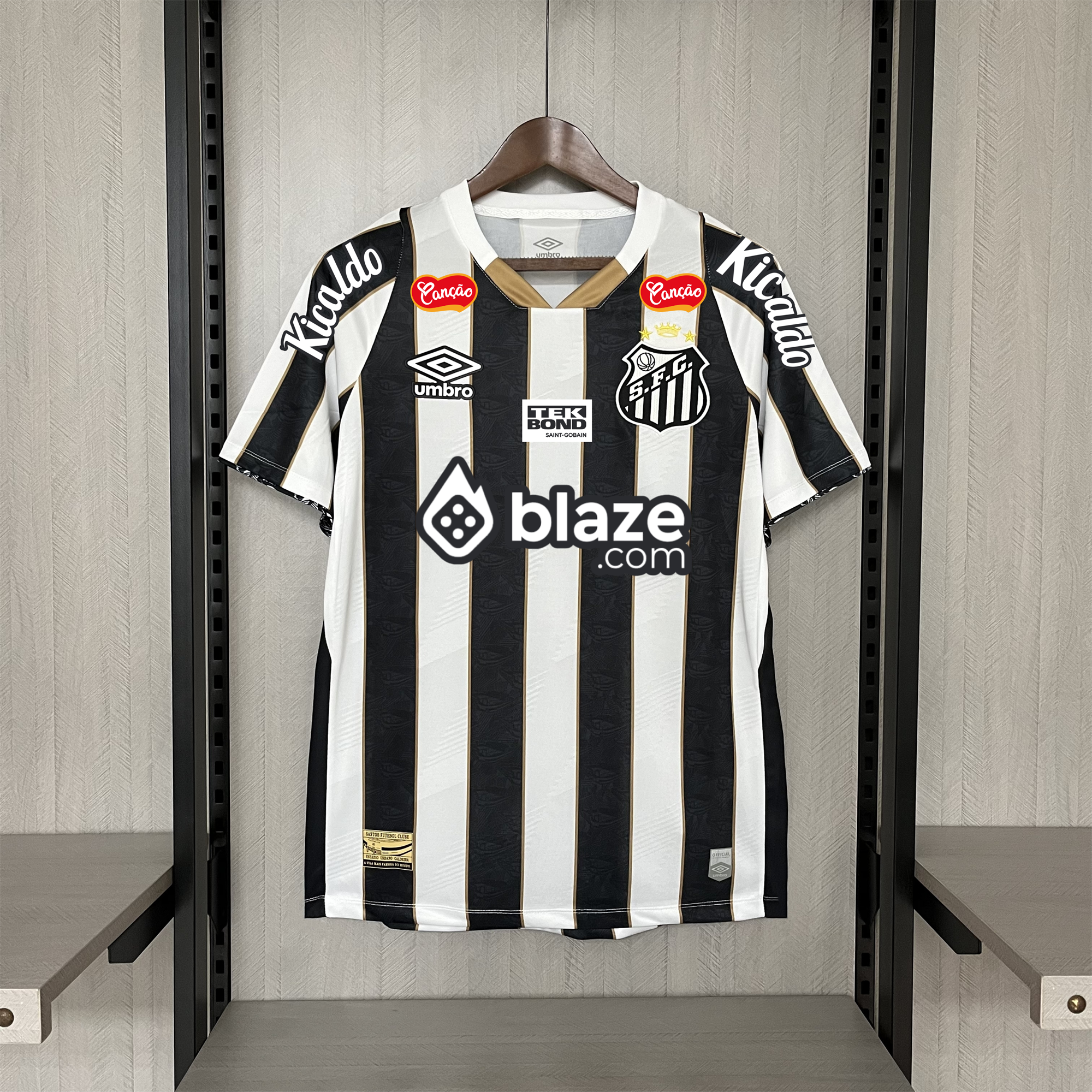 SIUjerseys-Santos 24-25 Away Jersey with Sponsors - Fans Version