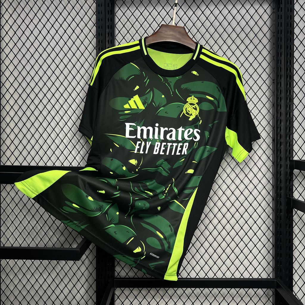 JerseysGala.com | Real Madrid 24-25 Black and Green Turtle Jersey - Fans Version -Customize Name, Number and Patch | Worldwide Shipping
