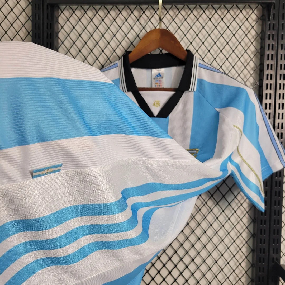 GlobeJersey-Retro Argentina 1998 Home Stadium Jersey