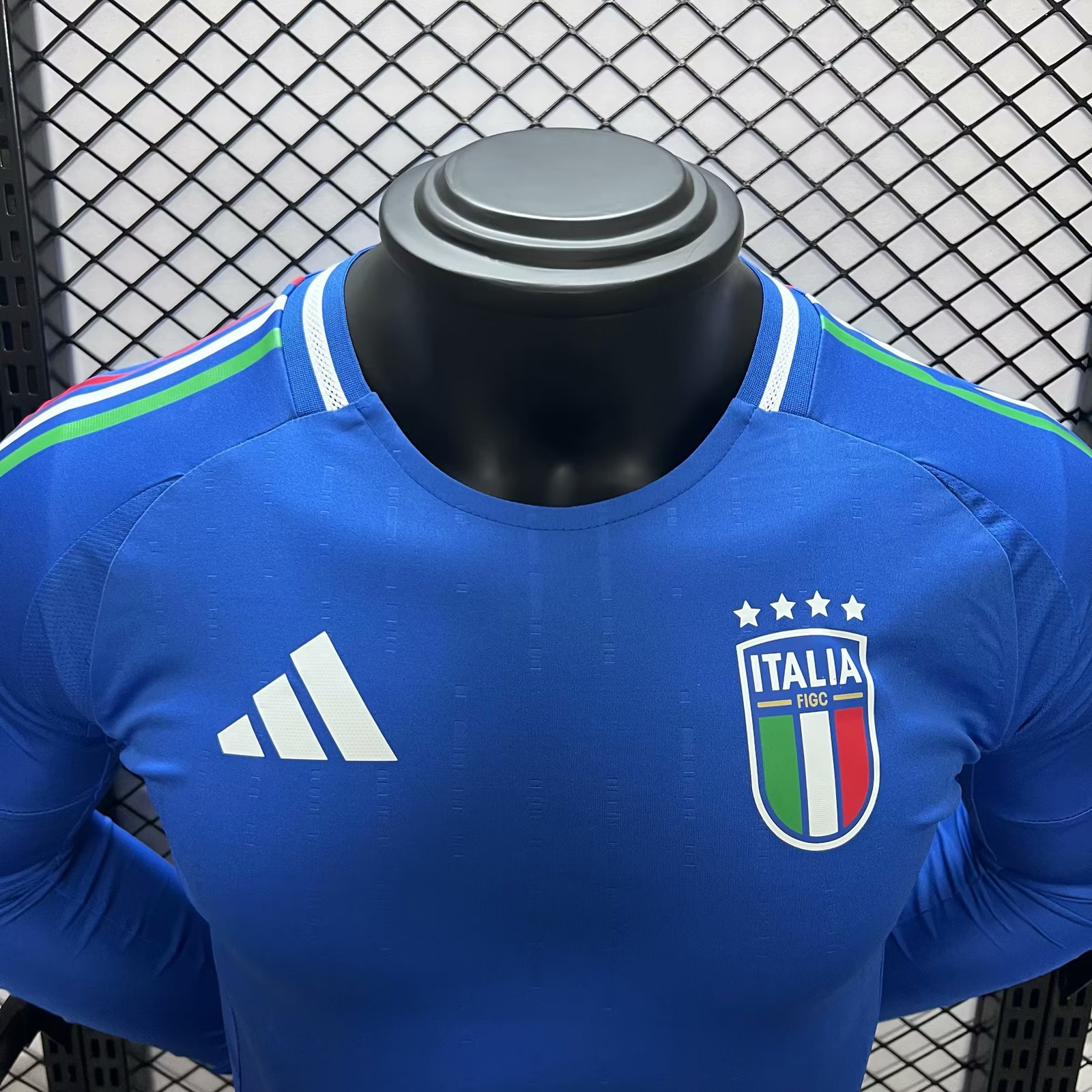 SIUjerseys-Italy 2024 Home Stadium Long Sleeve Jersey - Player Version