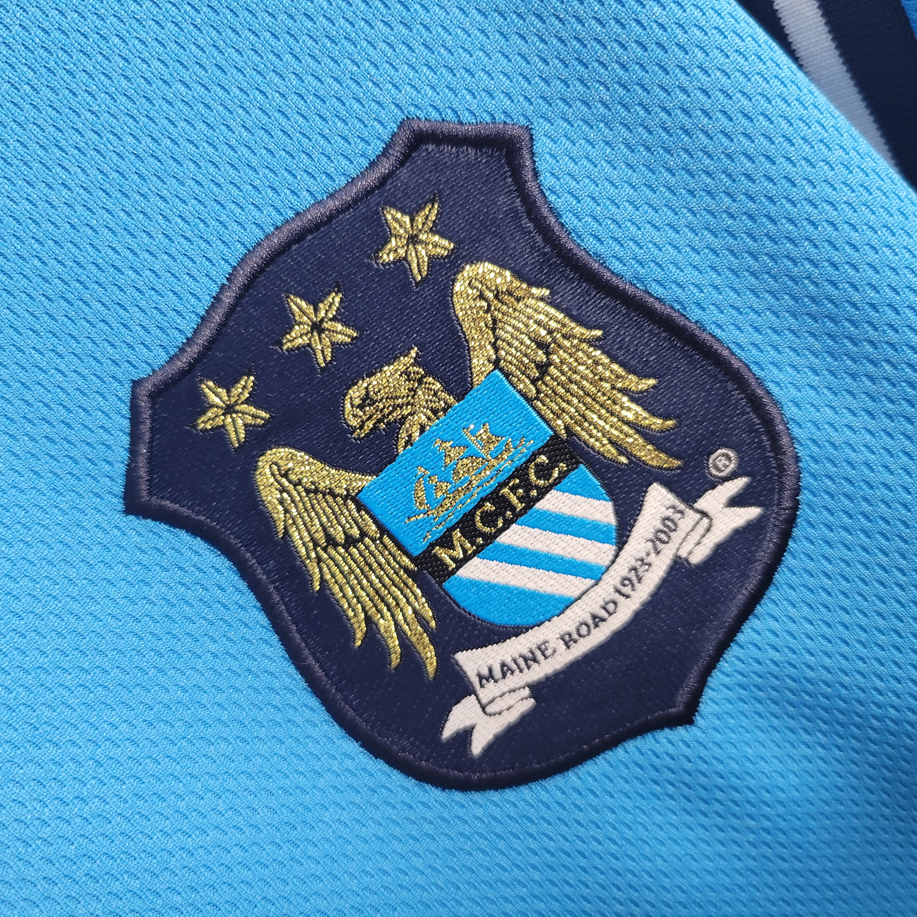 ManixJersey.com | Retro Manchester City 2001-02 Home Stadium Jersey -Customize Name, Number and Patch | Worldwide Shipping