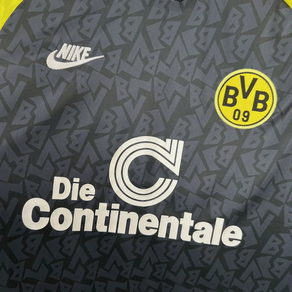 ManixJersey.com | Retro Dortmund 1995-96 Away Long Sleeves Jersey -Customize Name, Number and Patch | Worldwide Shipping