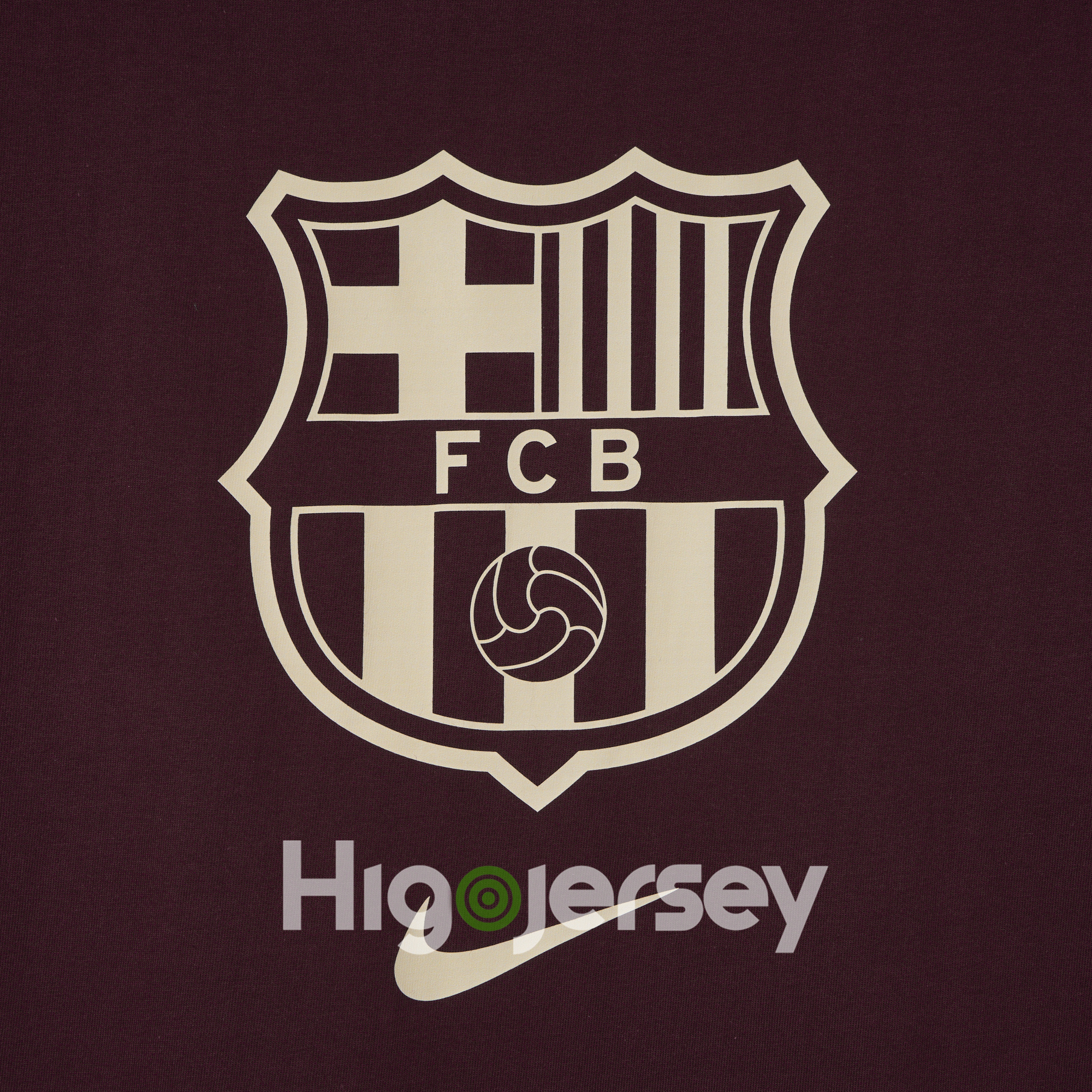 Higojerseys-Barcelona 24-25 Red Big LOGO T-Shirt