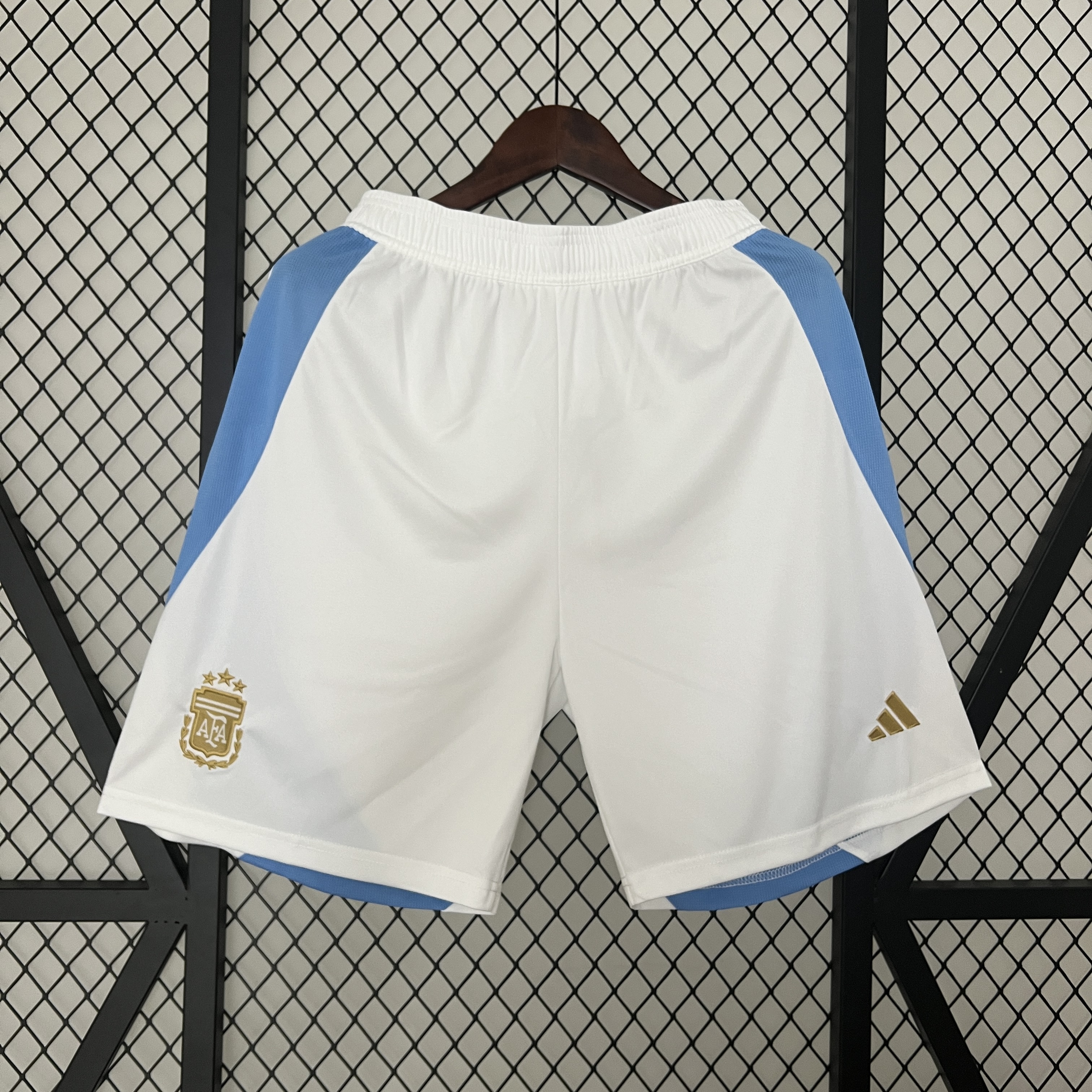 ManixJersey.com | Argentina 2024 Home Shorts - Fans Version -Customize Name, Number and Patch | Worldwide Shipping