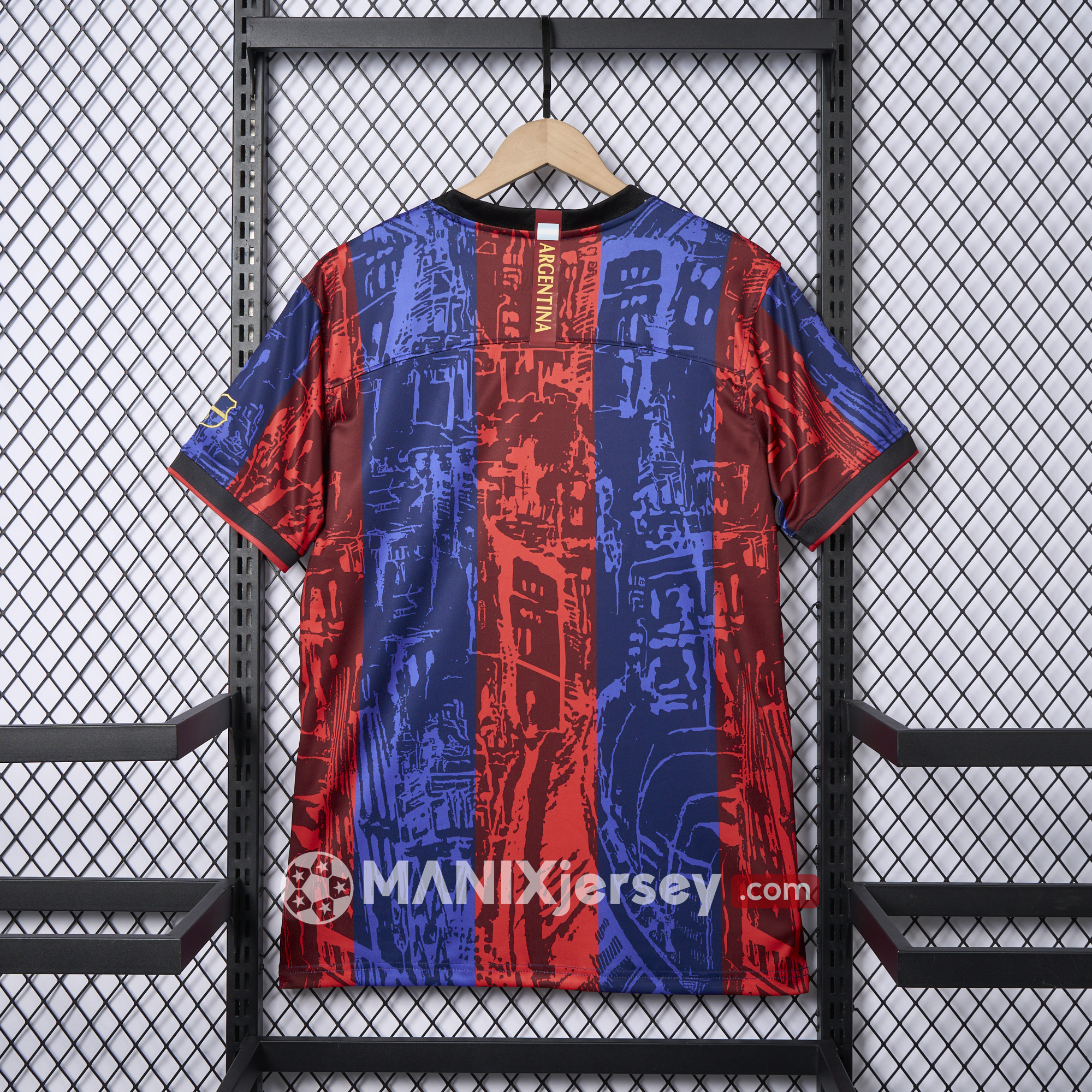 ManixJersey.com | Barcelona 2024-25 COMMA Messi Jersey - Fans Version -Customize Name, Number and Patch | Worldwide Shipping