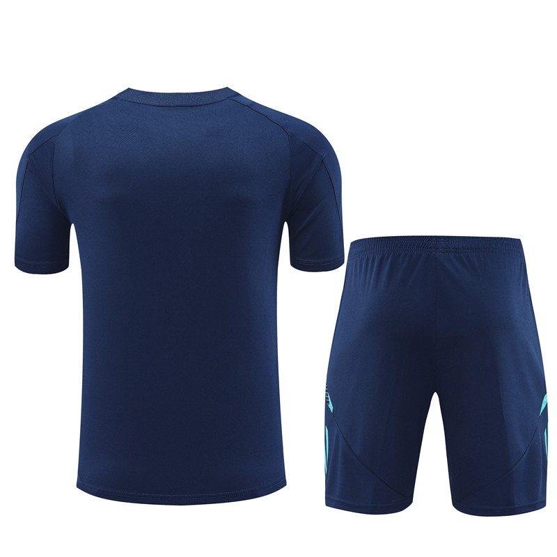 ManixJersey.com | Arsenal 24-25 Short-Sleeve Training Kids Kit - Deep Blue -Customize Name, Number and Patch | Worldwide Shipping
